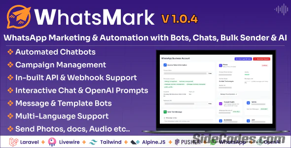 WhatsMark: WhatsApp Marketing And Automation Platform with Bots, Chats, Bulk Sender & AI